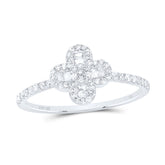1/3CTW-DIA NK GIFT CLOVER LADIES RING